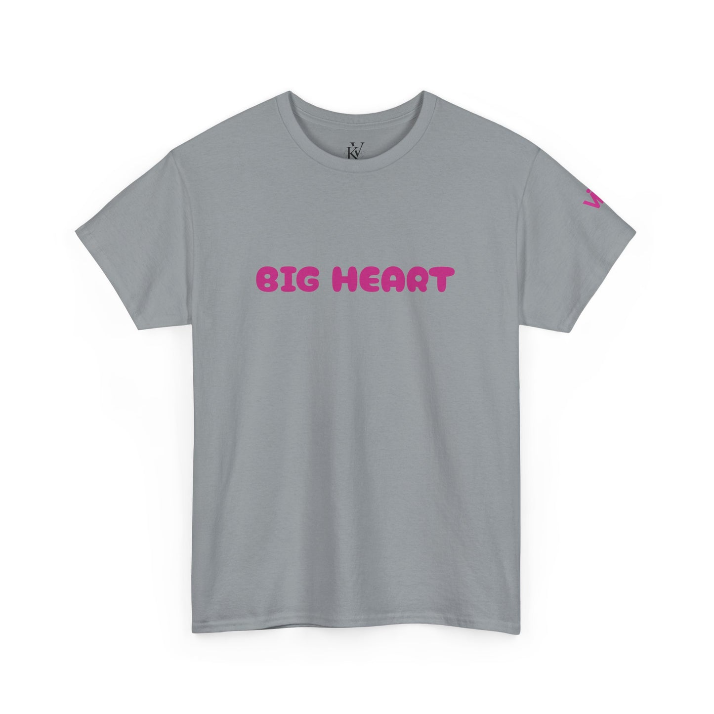 Girls T-Shirt Big Heart Cotton Tee