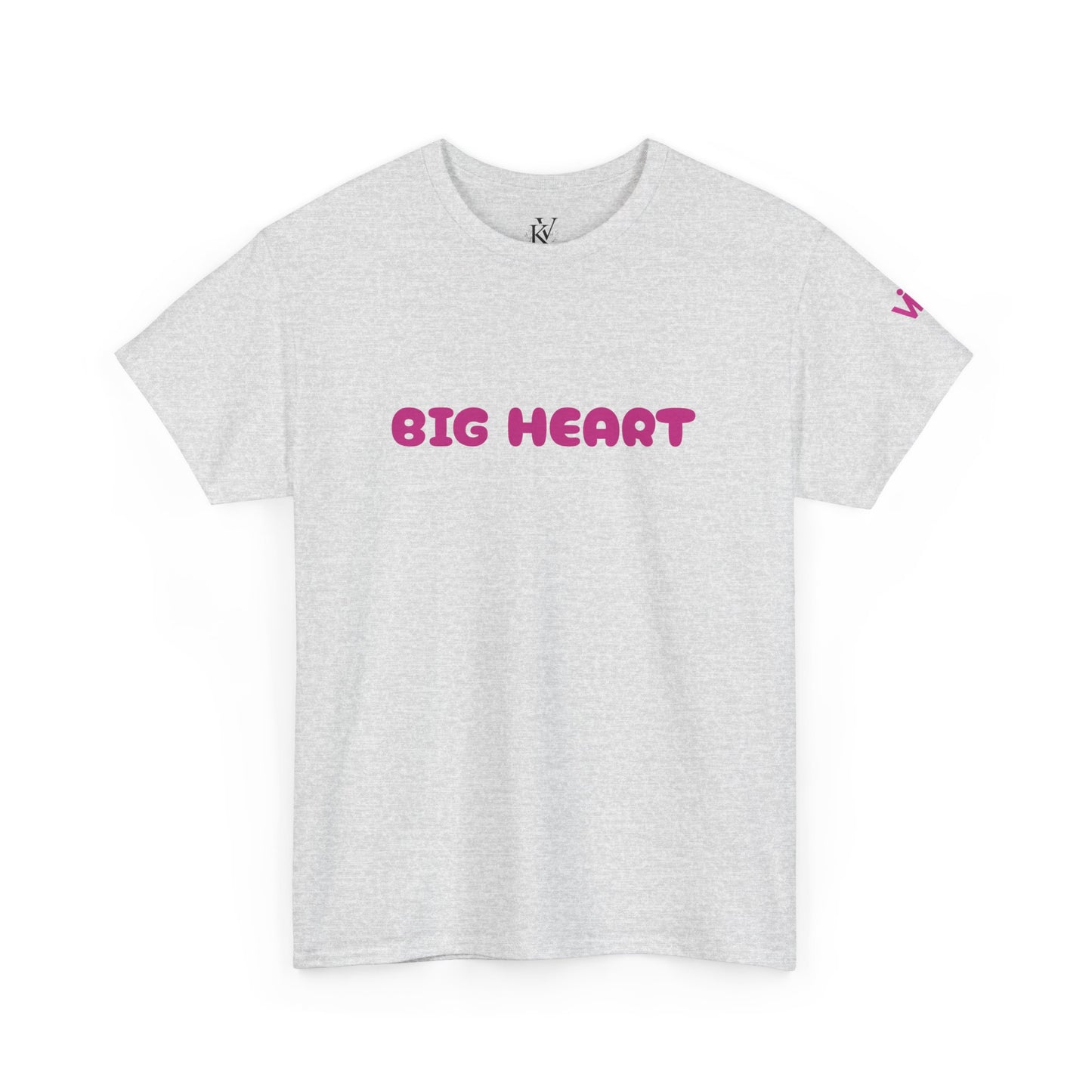 Girls T-Shirt Big Heart Cotton Tee