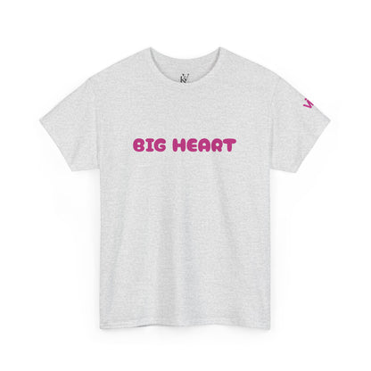 Girls T-Shirt Big Heart Cotton Tee