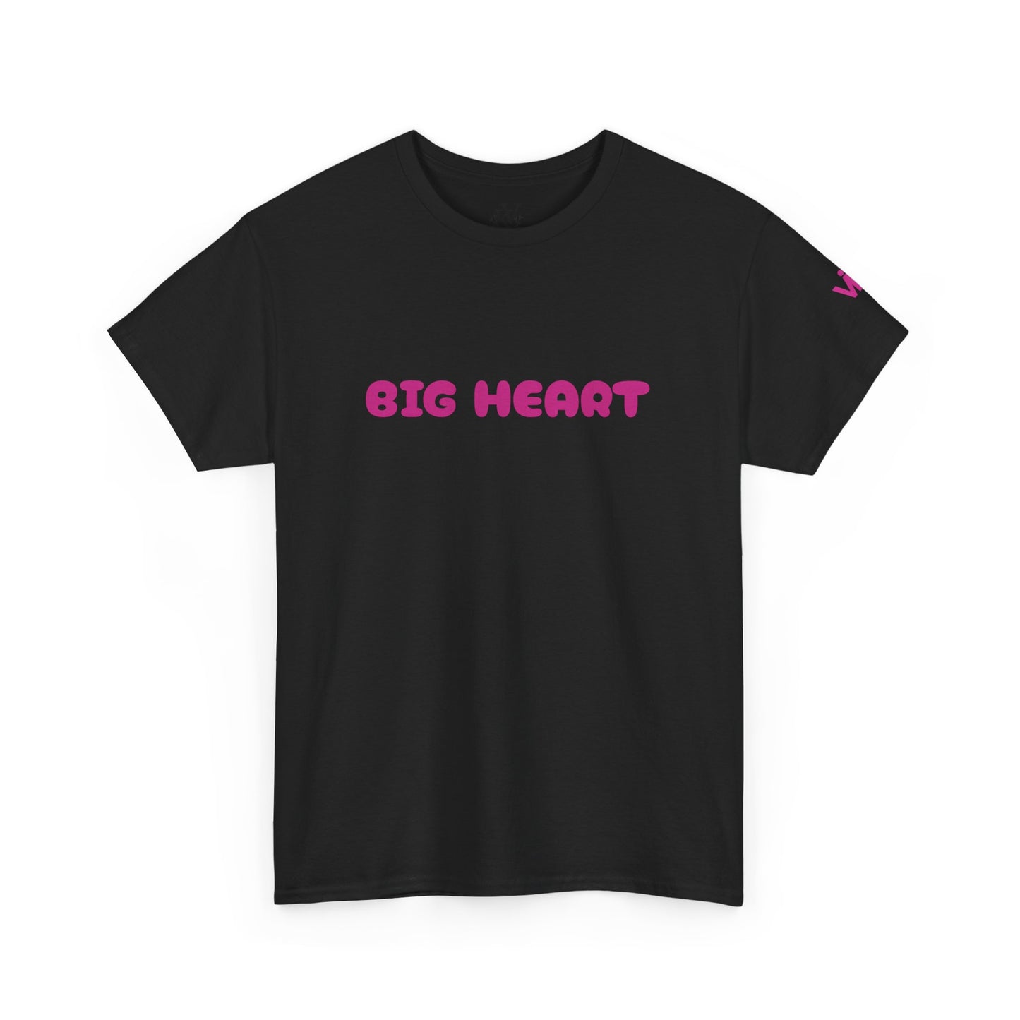 Girls T-Shirt Big Heart Cotton Tee