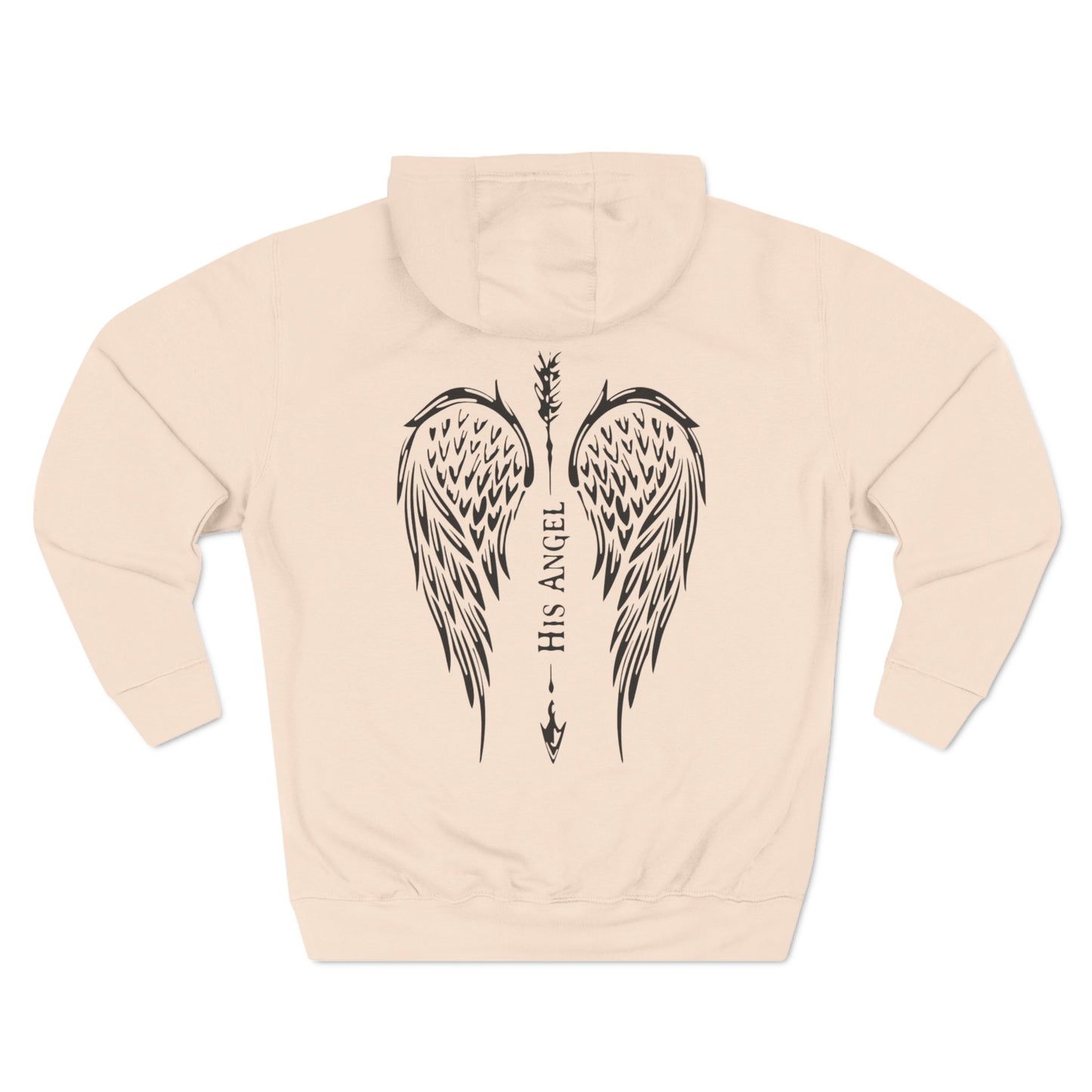 Fleece Hoodie - His Angel Couple Design