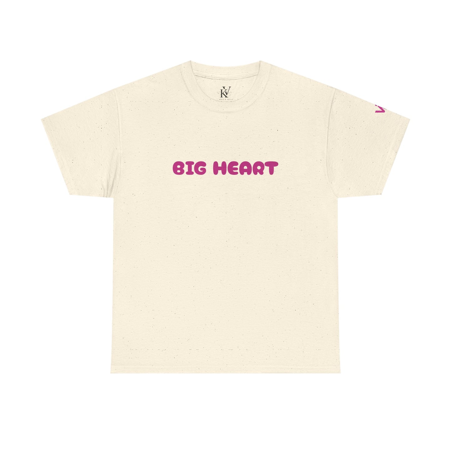 Girls T-Shirt Big Heart Cotton Tee