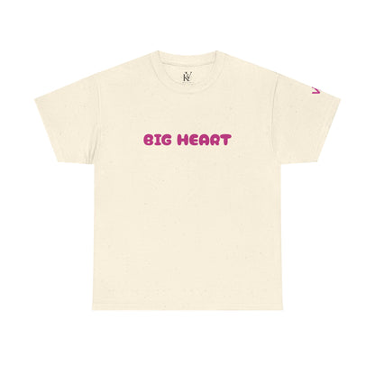 Girls T-Shirt Big Heart Cotton Tee