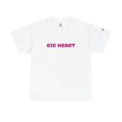 Girls T-Shirt Big Heart Cotton Tee