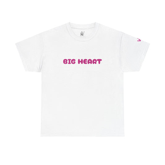 Girls T-Shirt Big Heart Cotton Tee