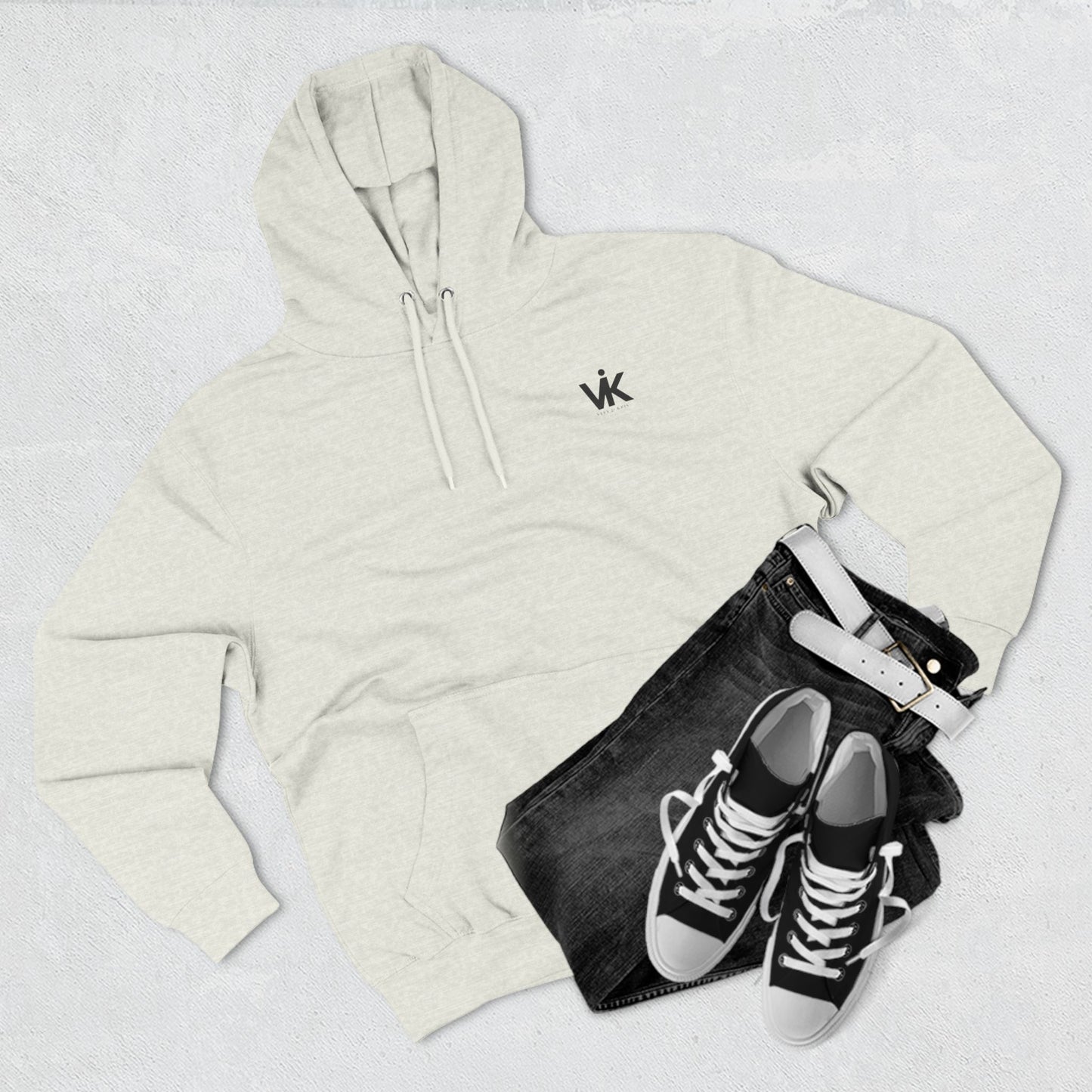 Fleece Hoodie with 'Trust Your King' Design