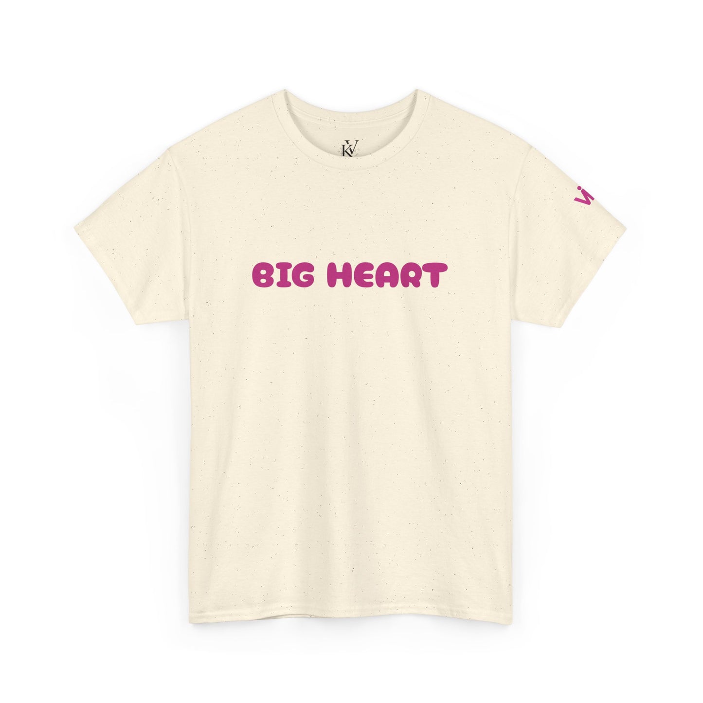 Girls T-Shirt Big Heart Cotton Tee