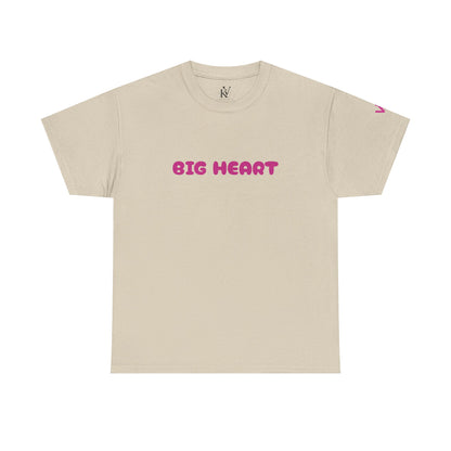 Girls T-Shirt Big Heart Cotton Tee