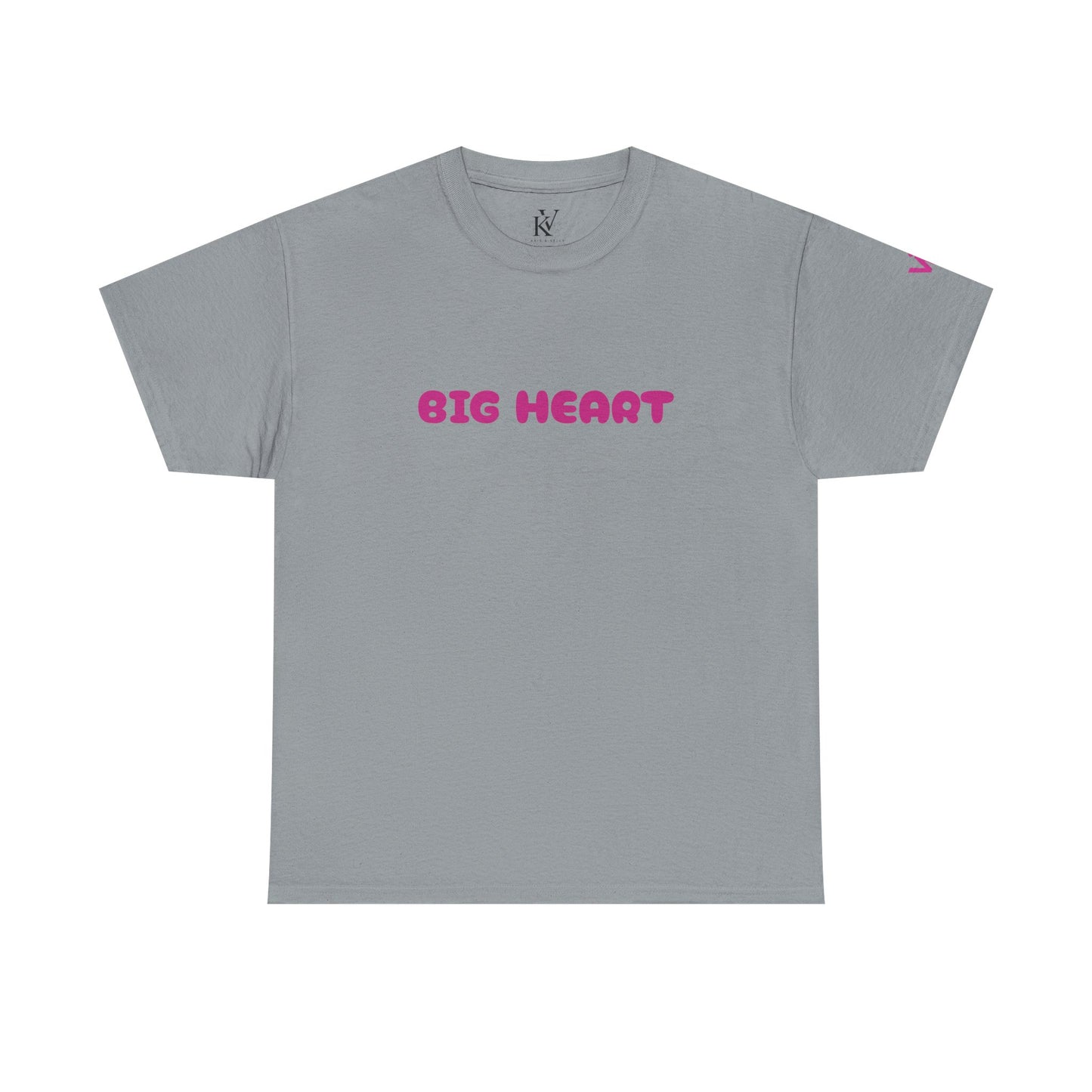 Girls T-Shirt Big Heart Cotton Tee