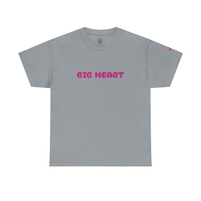 Girls T-Shirt Big Heart Cotton Tee