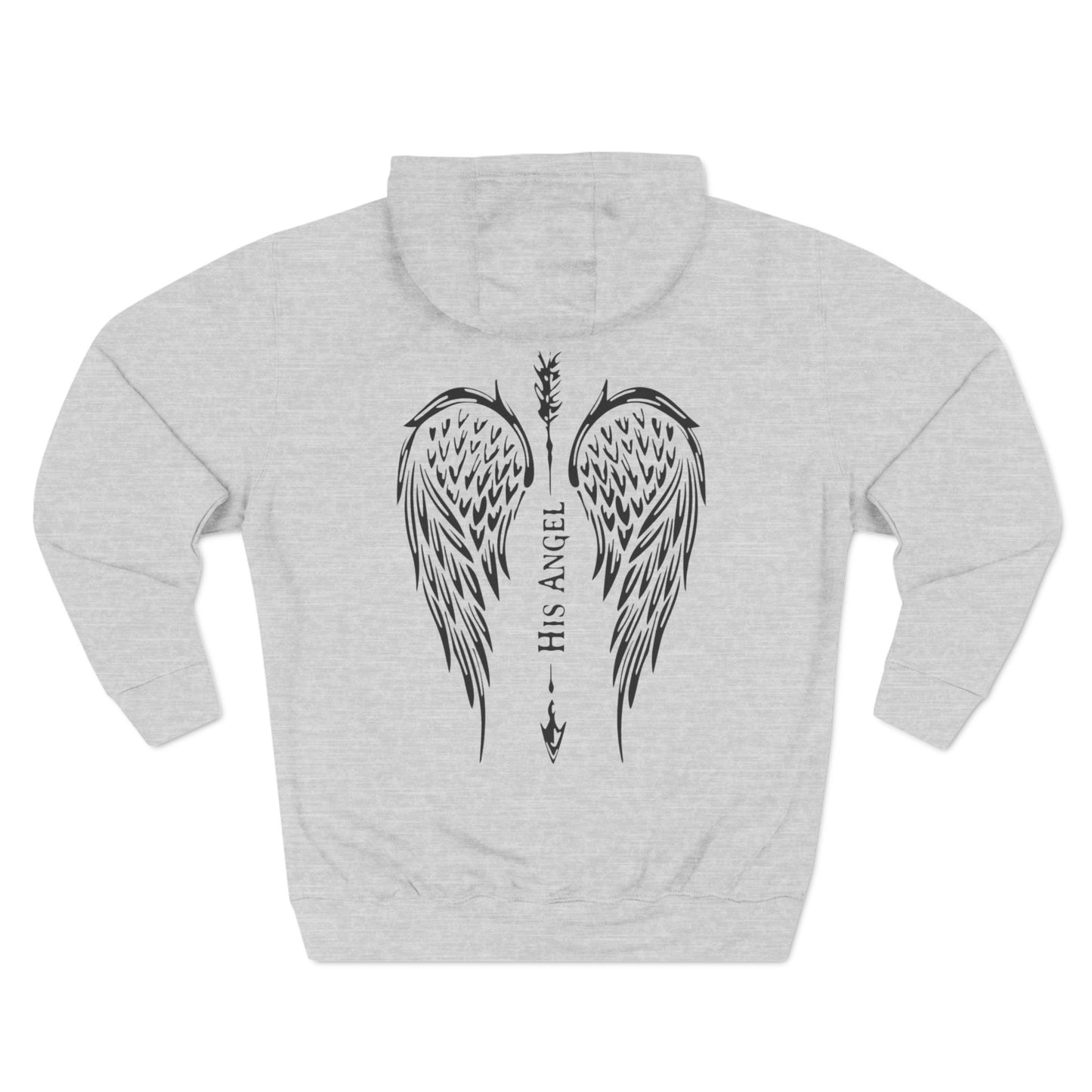 Fleece Hoodie - His Angel Couple Design