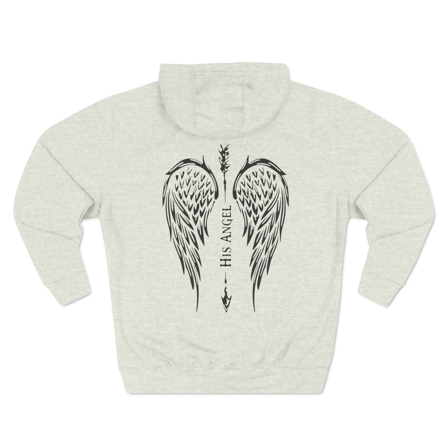 Fleece Hoodie - His Angel Couple Design