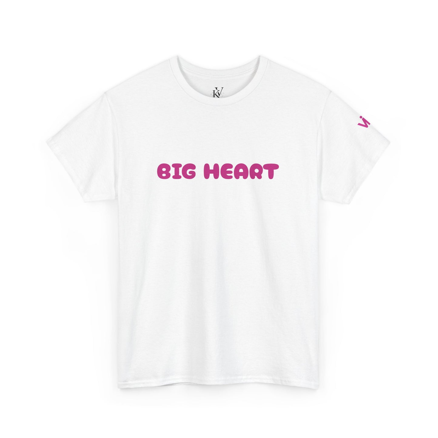 Girls T-Shirt Big Heart Cotton Tee