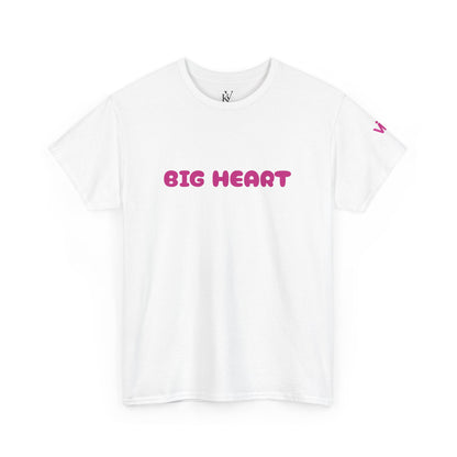 Girls T-Shirt Big Heart Cotton Tee