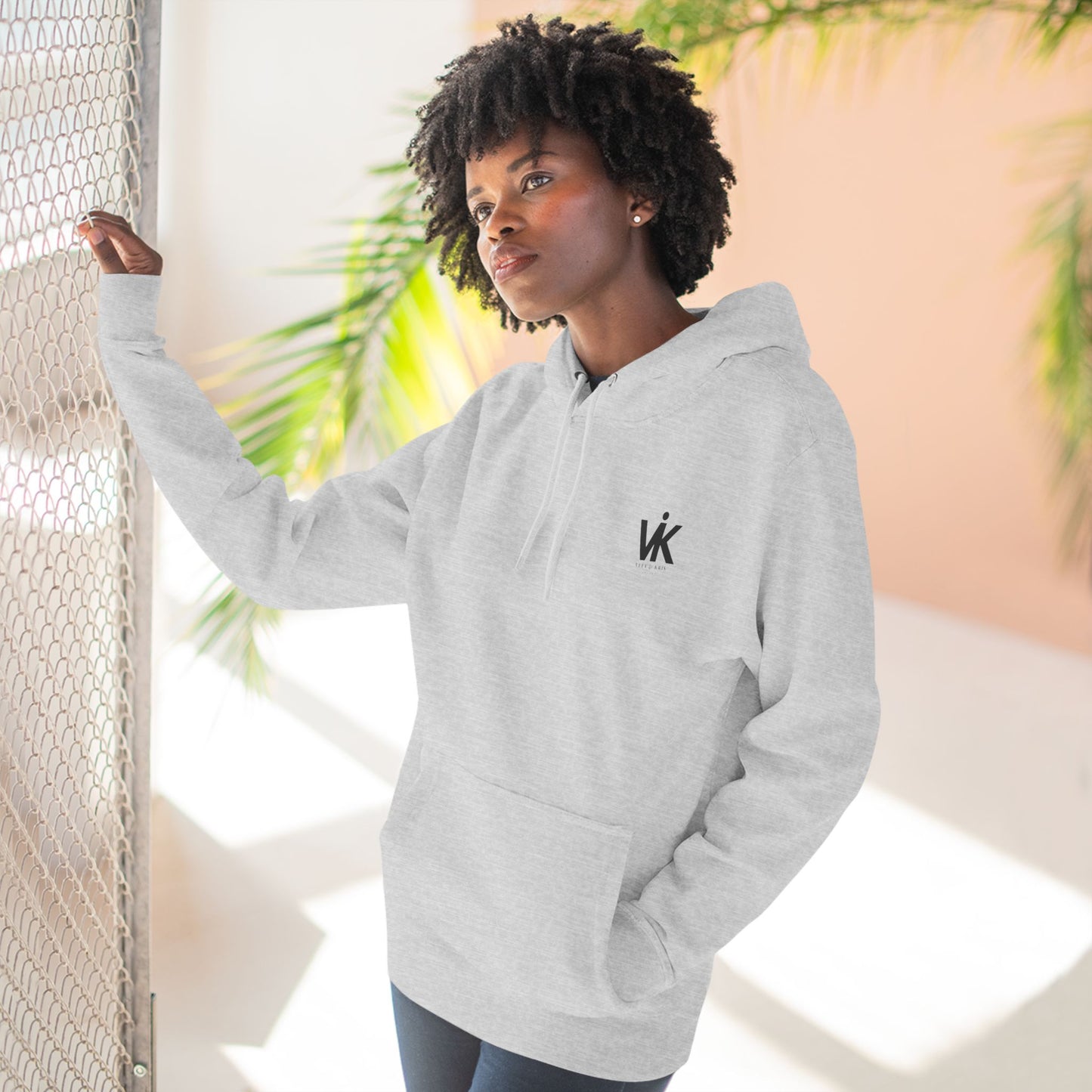 Fleece Hoodie with 'Trust Your King' Design