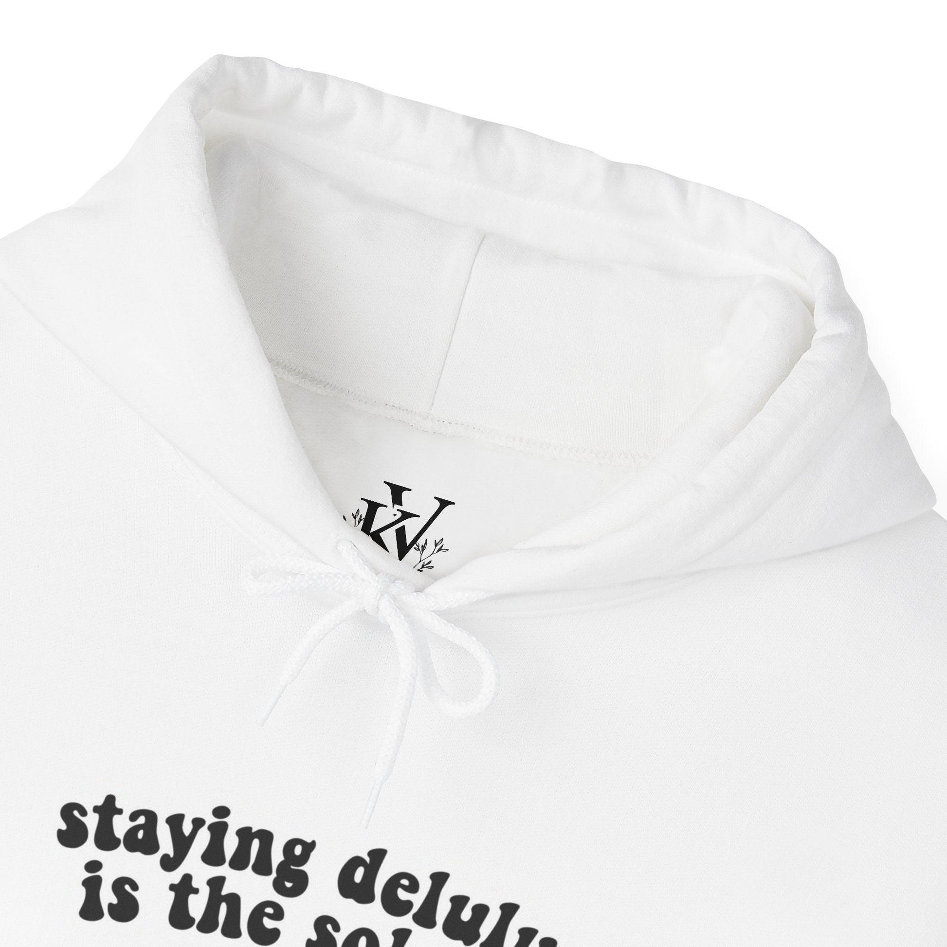 Hooded Sweatshirt - 'Delulu  Solulu' Quote-VKFashion